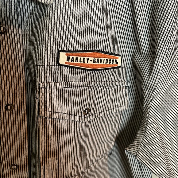 Harley Davidson short sleeve button down - Picture 2 of 6